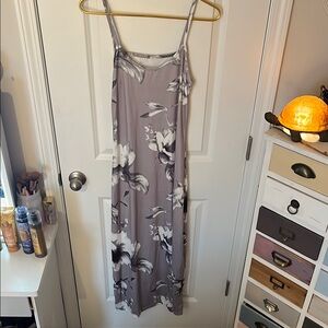 India Boutique Gray Sundress Sleeveless Maxi